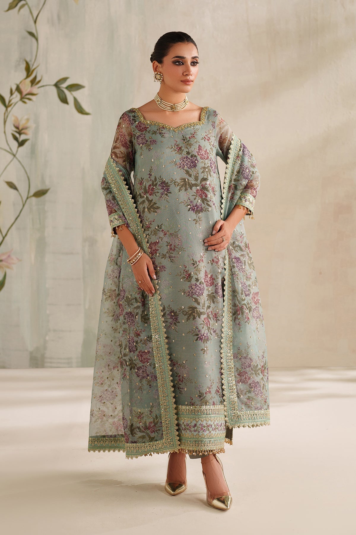 Organza Suit (3-Piece) by Baroque – SF-4373, Photo 5