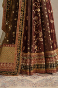 Maroon Chiffon Suit (3-Piece) by Baroque – SF-4376, Photo 4