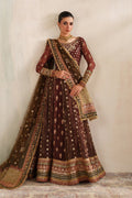 Maroon Chiffon Suit (3-Piece) by Baroque – SF-4376, Photo 5