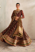 Maroon Chiffon Suit (3-Piece) by Baroque – SF-4376, Photo 7