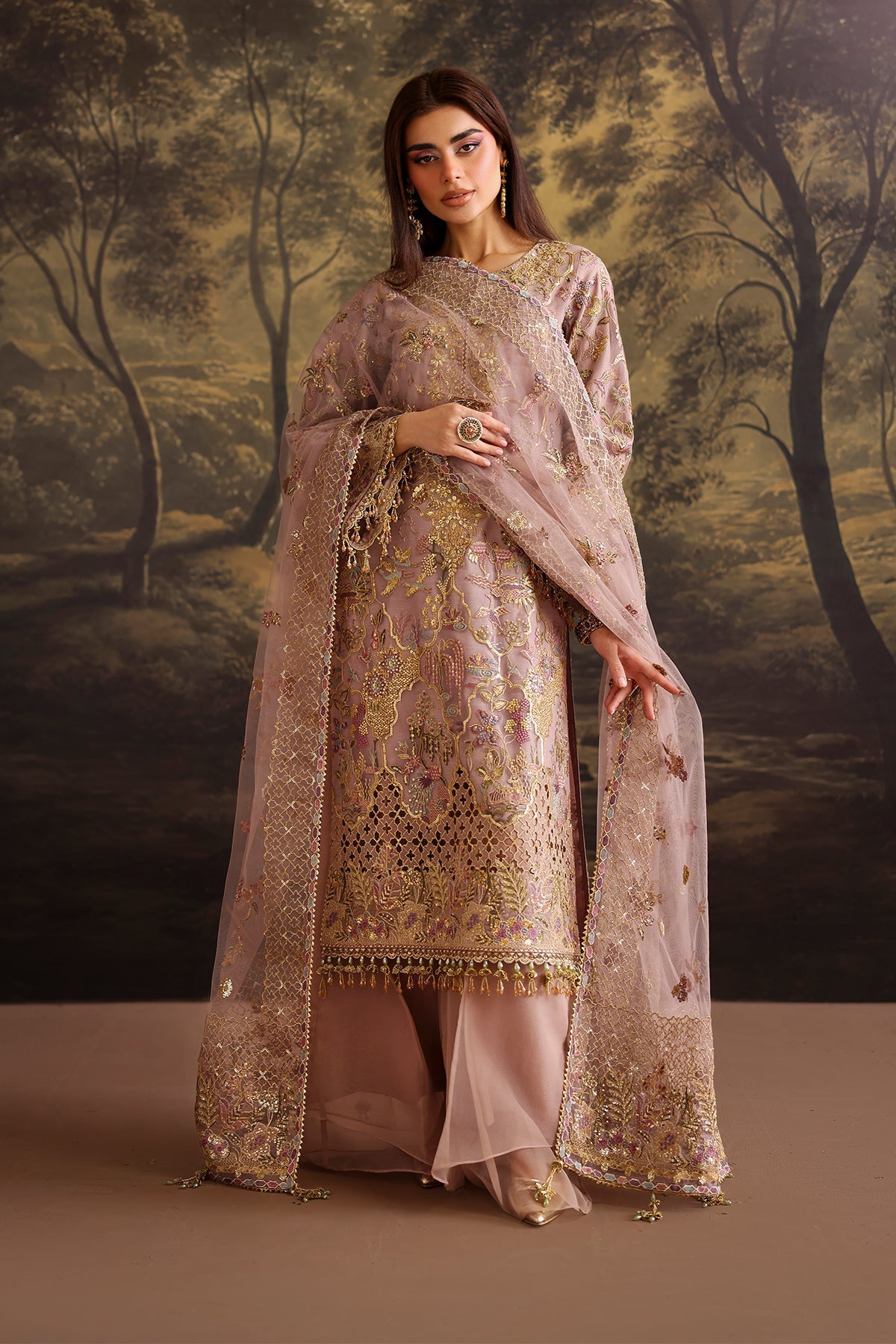 Organza Suit (3-Piece) by Baroque – SF-4378, Photo 5