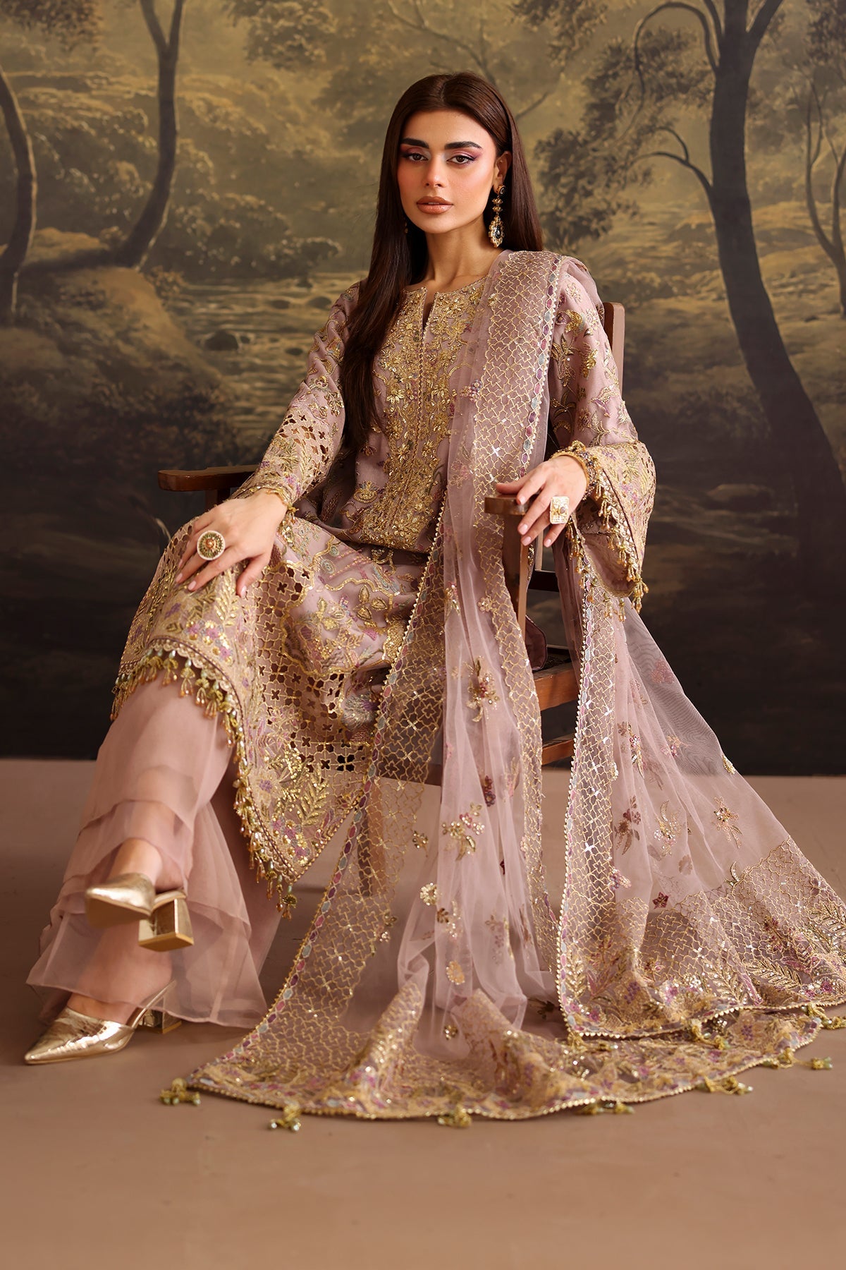 Organza Suit (3-Piece) by Baroque – SF-4378, Photo 6