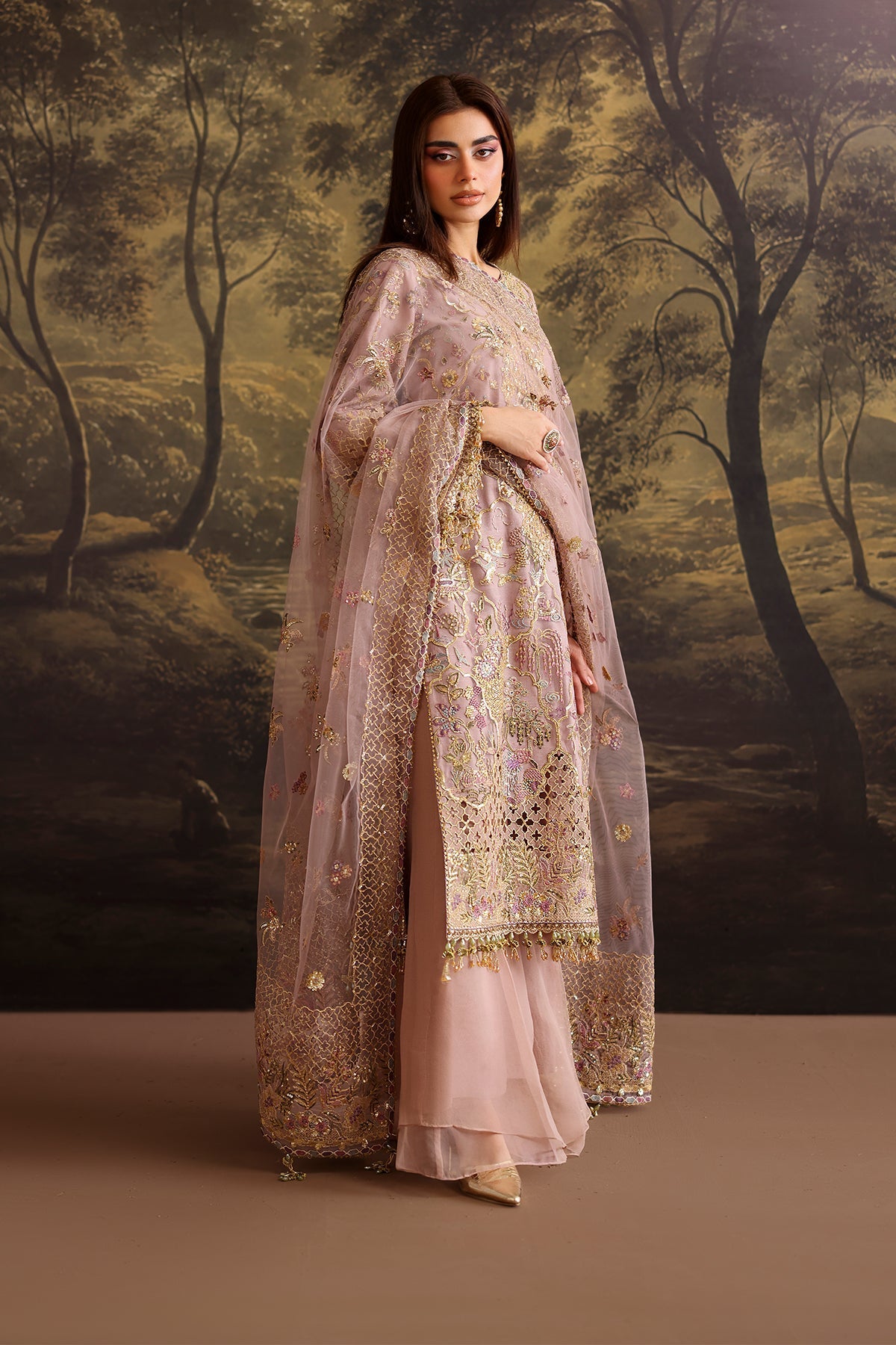 Organza Suit (3-Piece) by Baroque – SF-4378, Photo 7