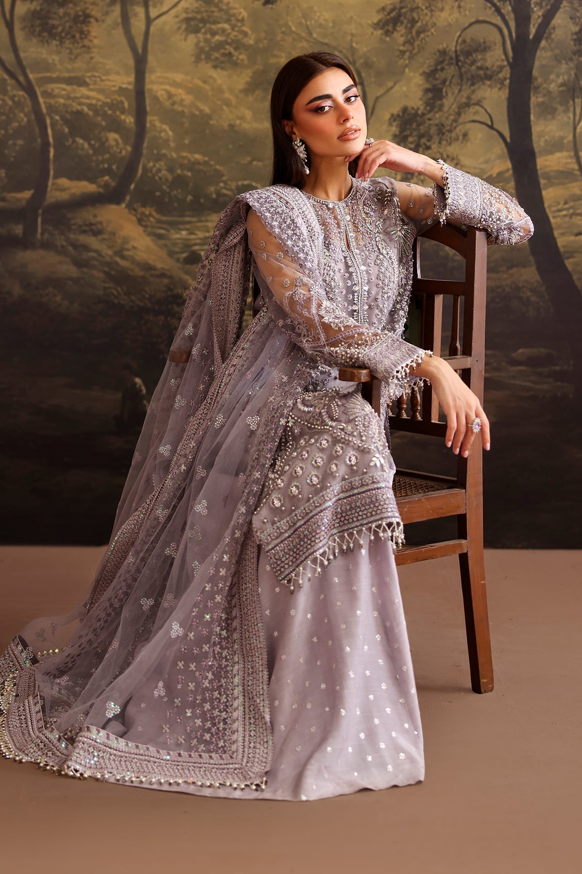 Organza Suit (3-Piece) by Baroque – SF-4379, Photo 7