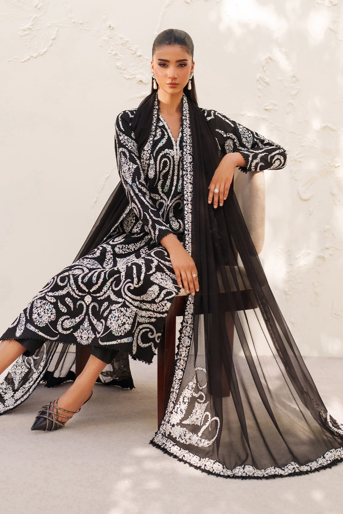 Raw Silk Suit (3-Piece) by Baroque – SF-4381, Photo 8