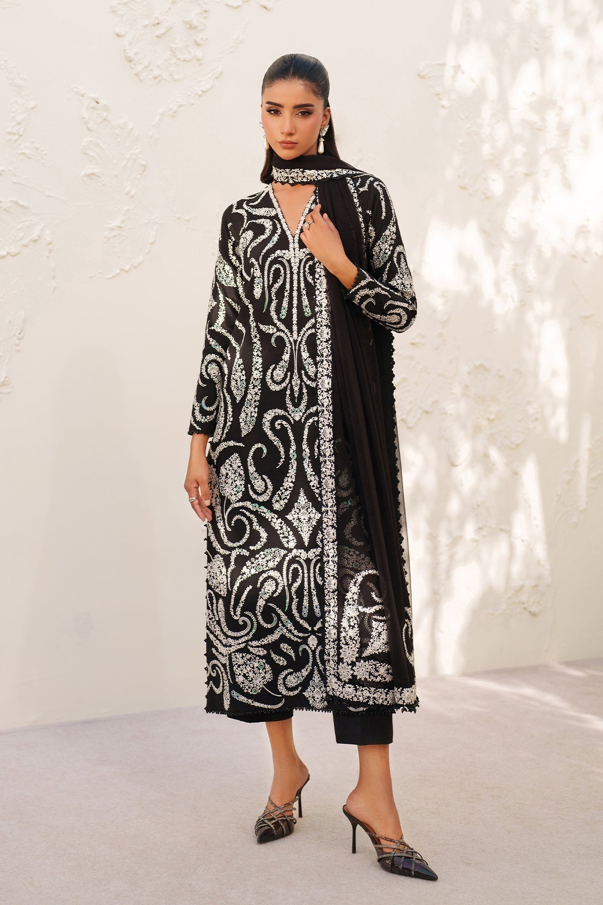 Raw Silk Suit (3-Piece) by Baroque – SF-4381, Photo 11