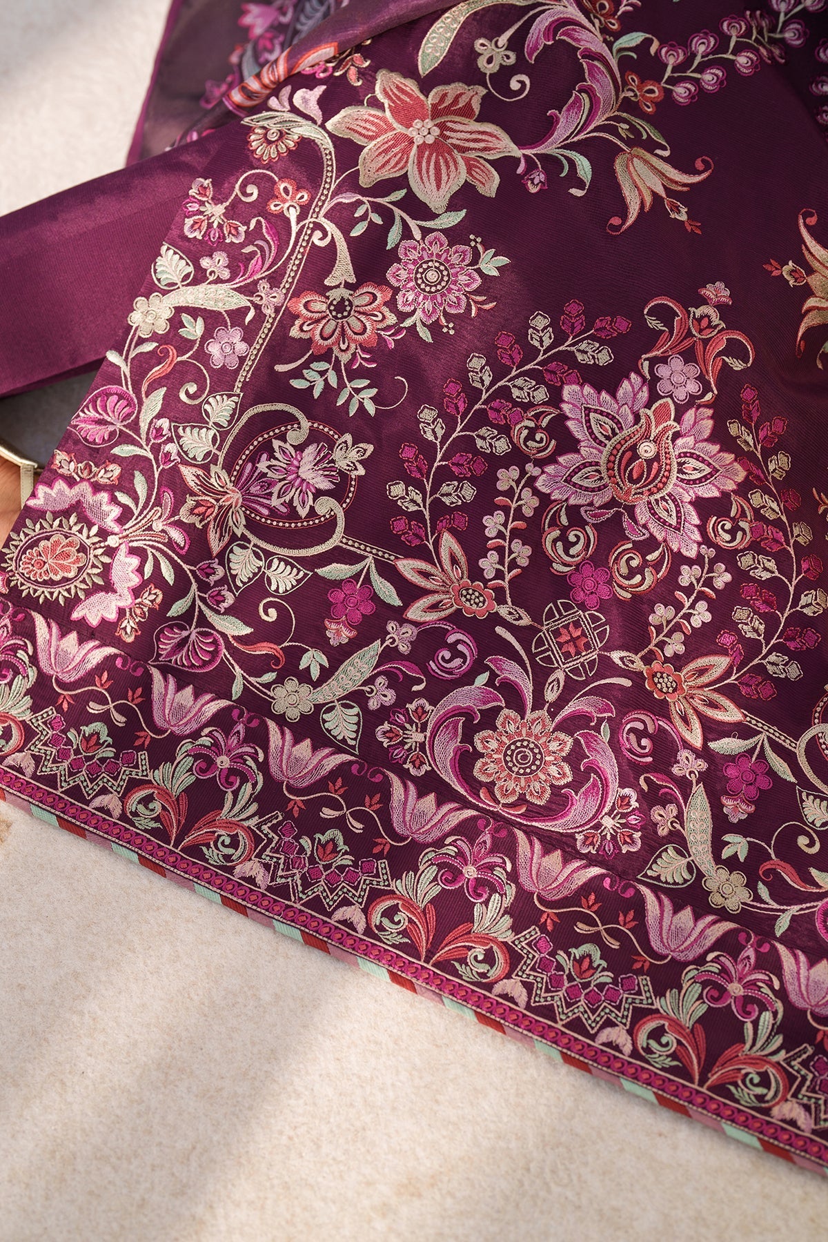 Raw Silk Suit (3-Piece) by Baroque – SF-4382, Photo 3