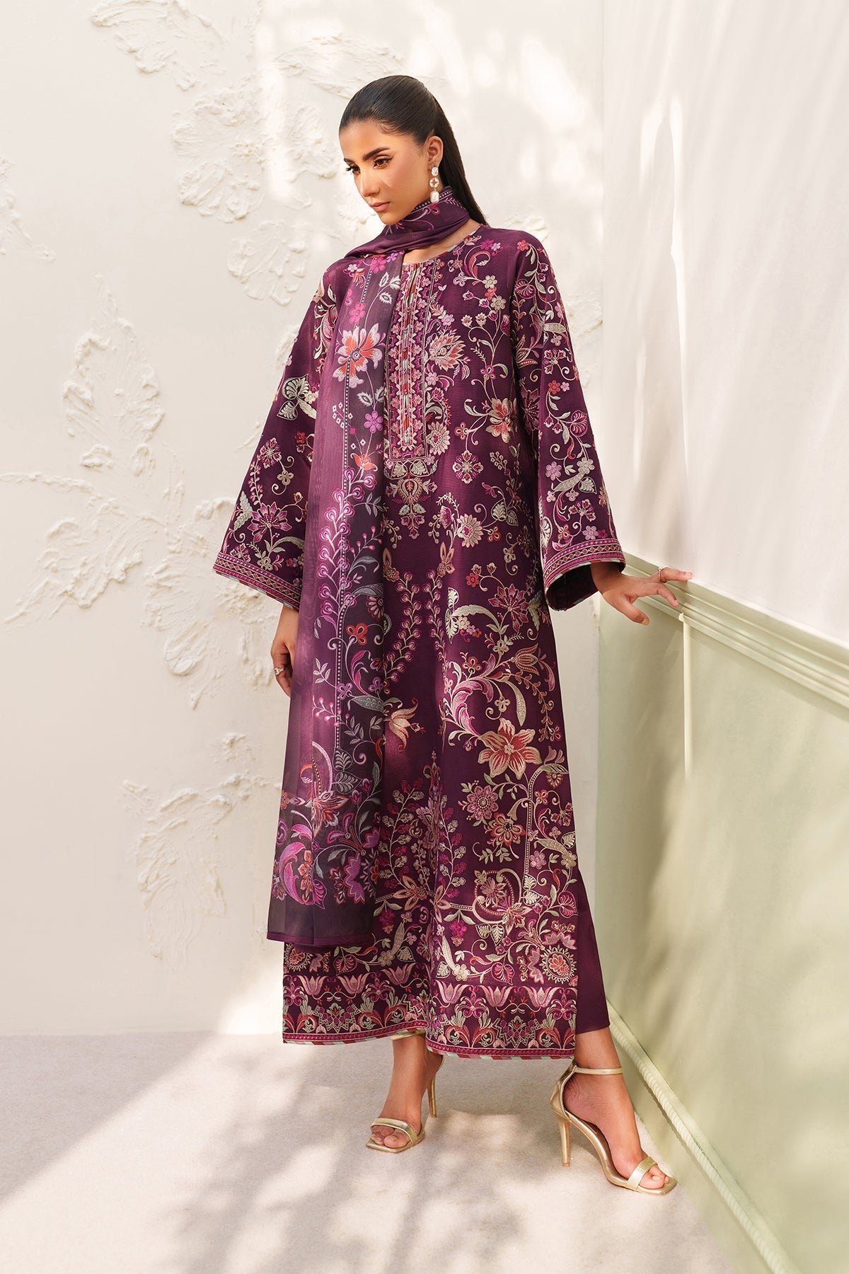 Raw Silk Suit (3-Piece) by Baroque – SF-4382, Photo 12