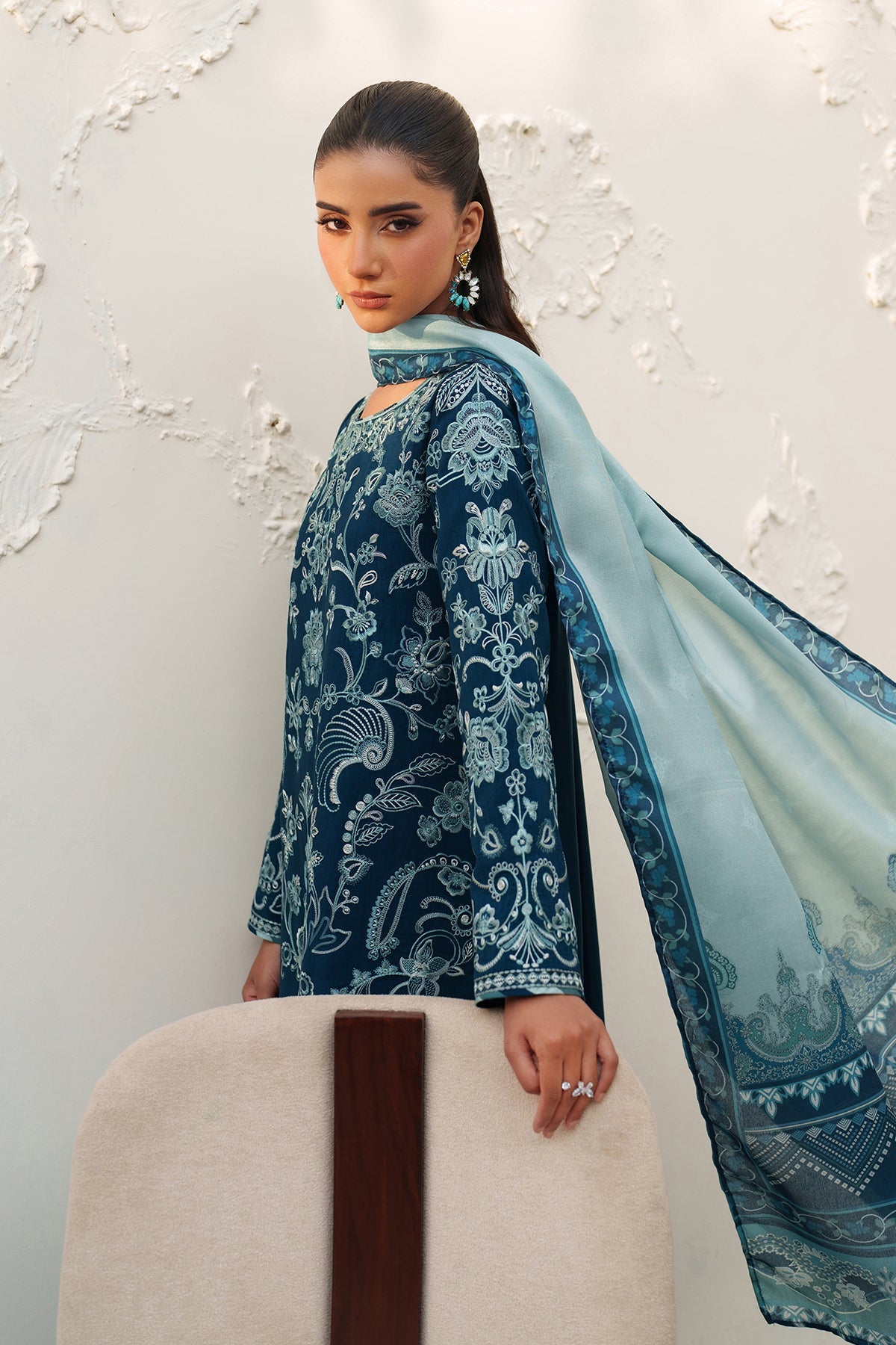 Raw Silk Suit (3-Piece) by Baroque – SF-4384, Photo 6