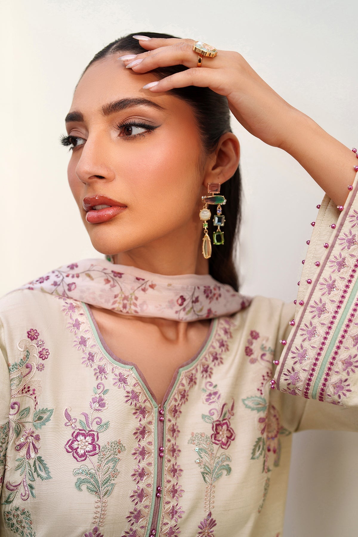 Raw Silk Suit (3-Piece) by Baroque – SF-4385, Photo 7