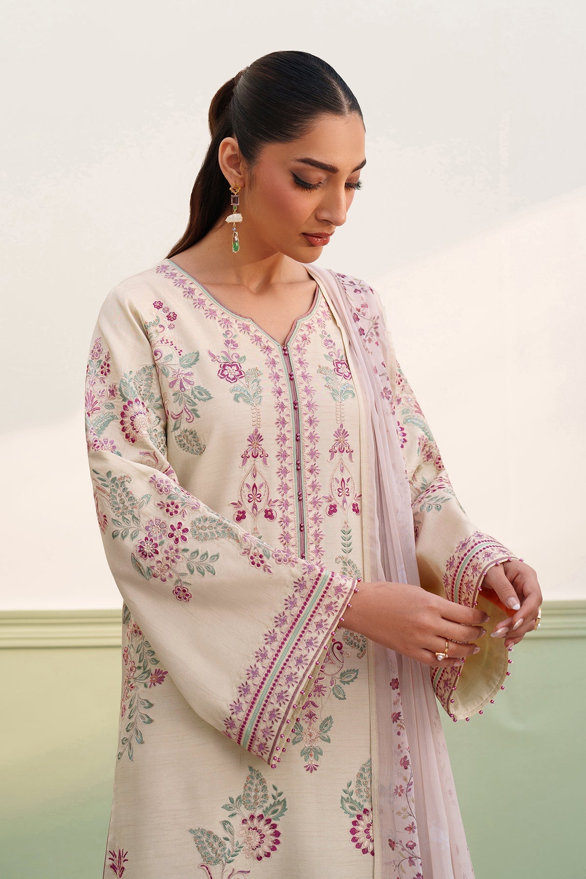 Raw Silk Suit (3-Piece) by Baroque – SF-4385, Photo 8