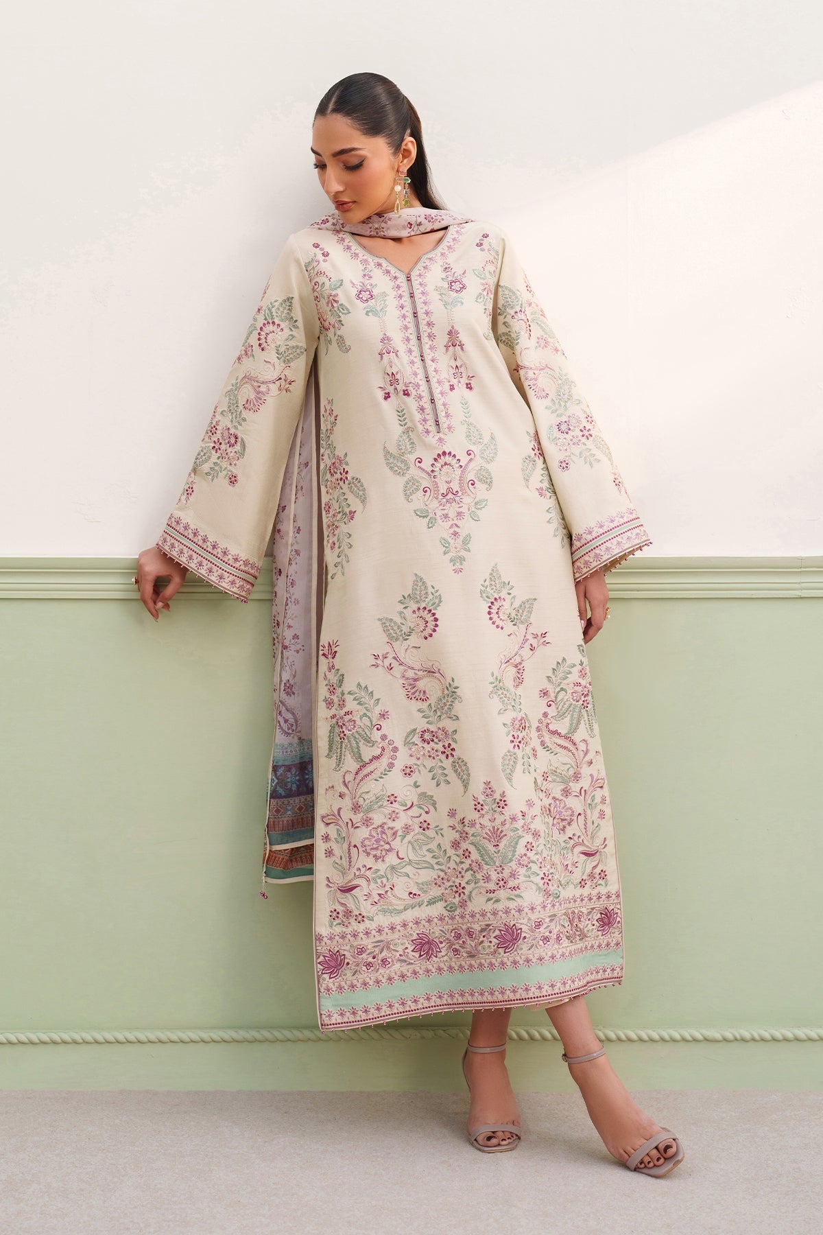Raw Silk Suit (3-Piece) by Baroque – SF-4385, Photo 10