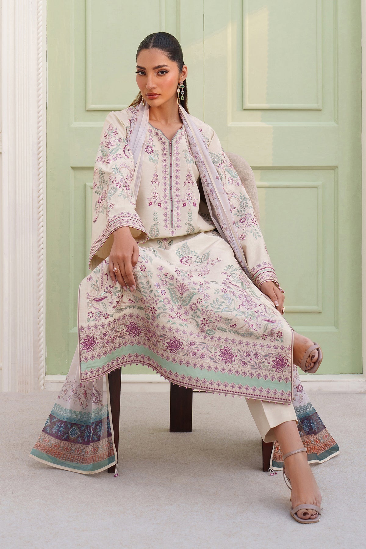 Raw Silk Suit (3-Piece) by Baroque – SF-4385, Photo 11