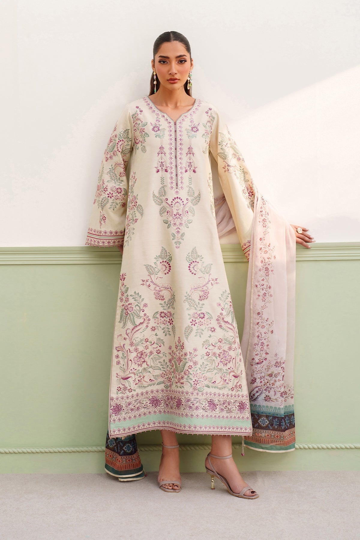 Raw Silk Suit (3-Piece) by Baroque – SF-4385, Photo 12