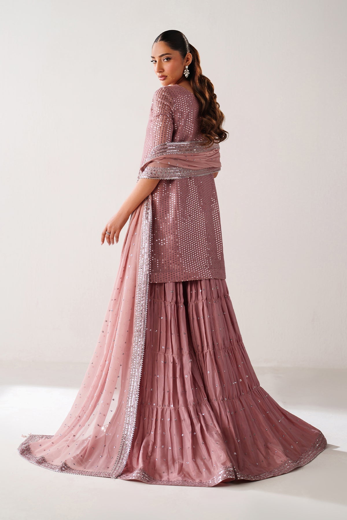 Organza Sharara Set (3-Piece) by Baroque – SF-4388, Photo 2