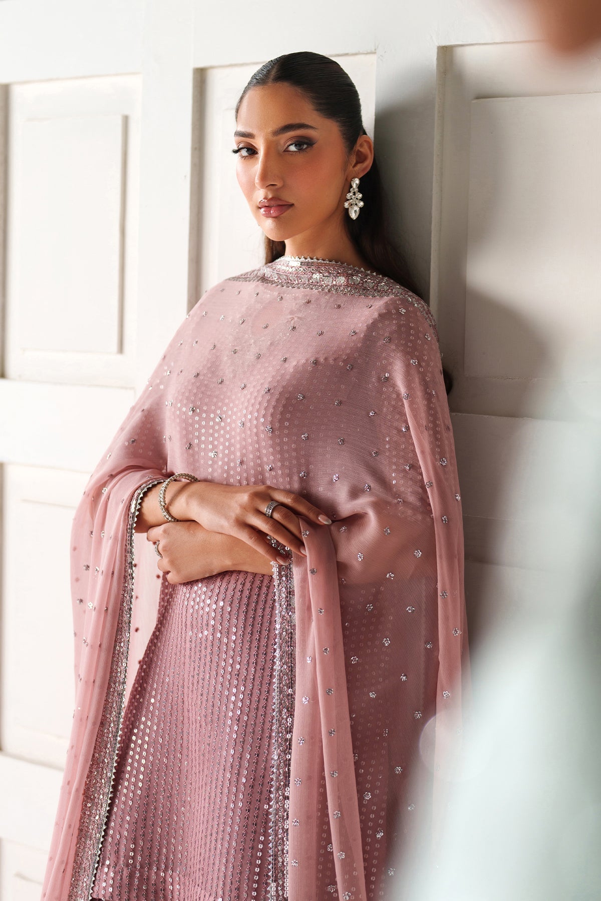 Organza Sharara Set (3-Piece) by Baroque – SF-4388, Photo 4
