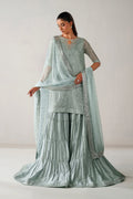 Organza Sharara Set (3-Piece) by Baroque – SF-4389