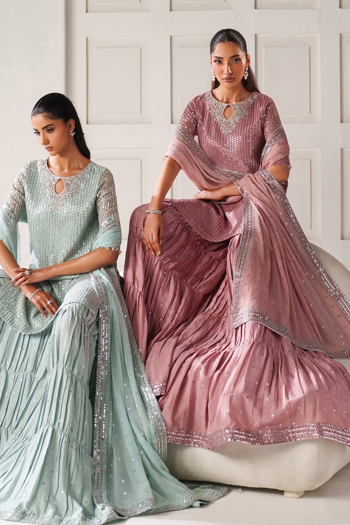 Organza Sharara Set (3-Piece) by Baroque – SF-4389, Photo 11