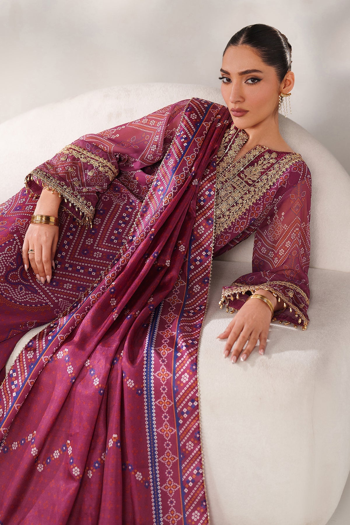 Organza Sharara Set (3-Piece) by Baroque – SF-4390, Photo 4