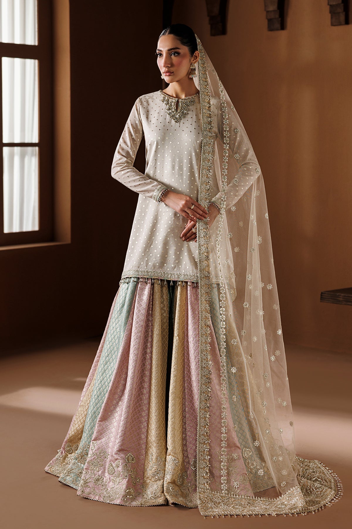 Organza Suit (3-Piece) by Baroque – SF-4435, Photo 8
