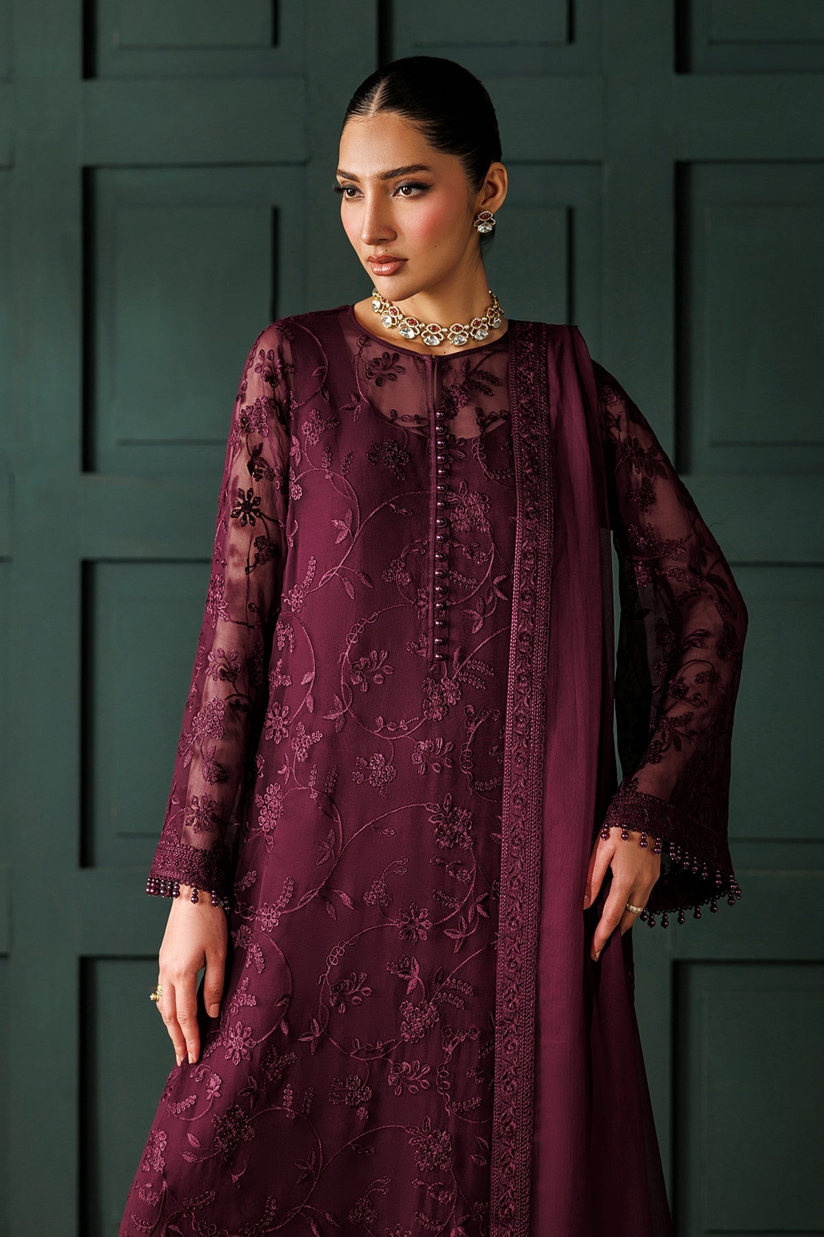 Organza Suit (3-Piece) by Baroque – SF-4436, Photo 5