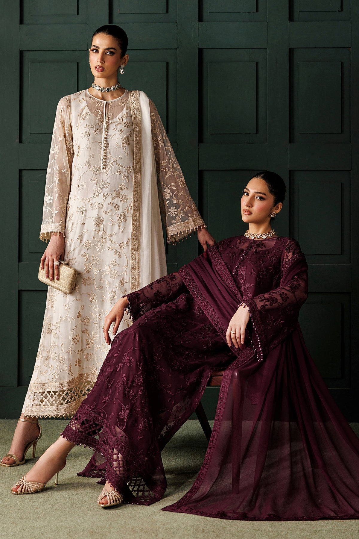 Organza Suit (3-Piece) by Baroque – SF-4437, Photo 10