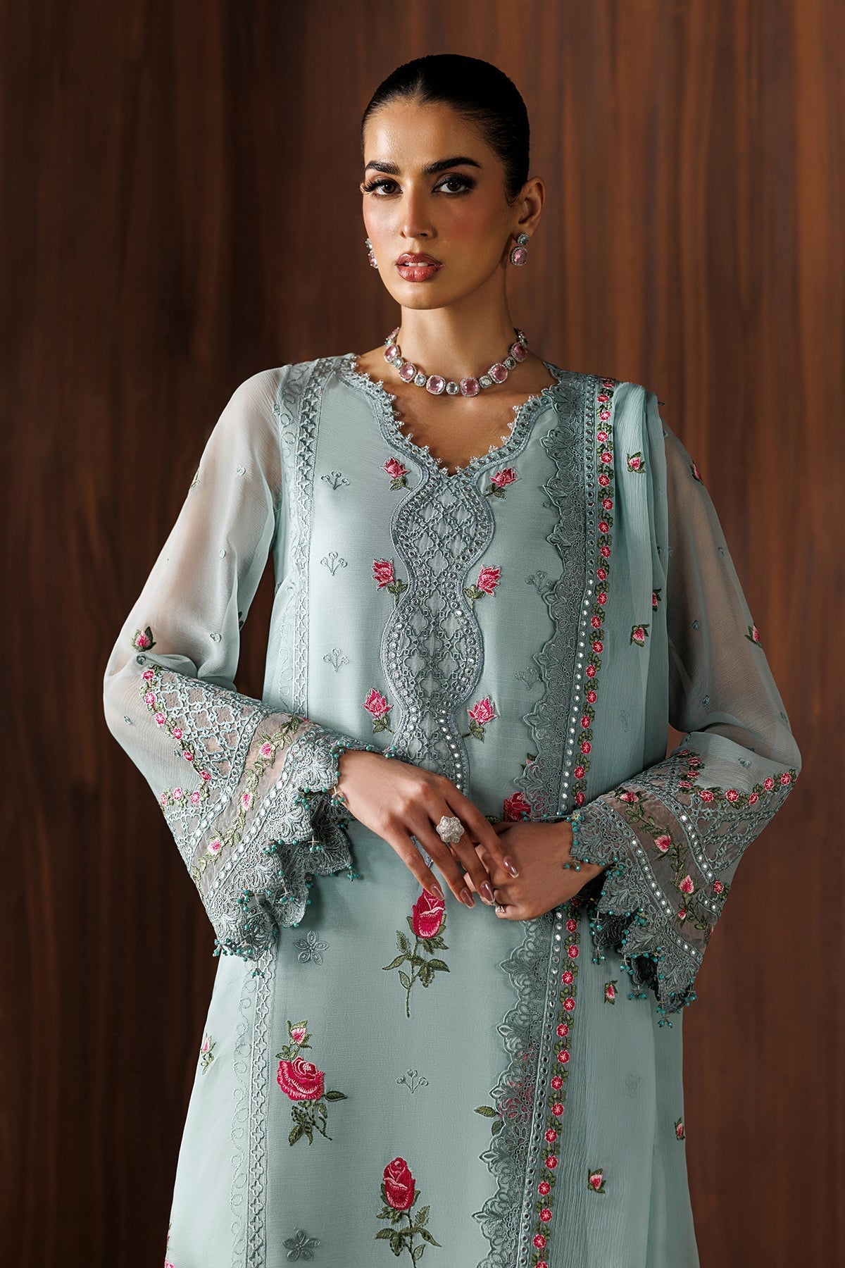 Organza Suit (3-Piece) by Baroque – SF-4438, Photo 3