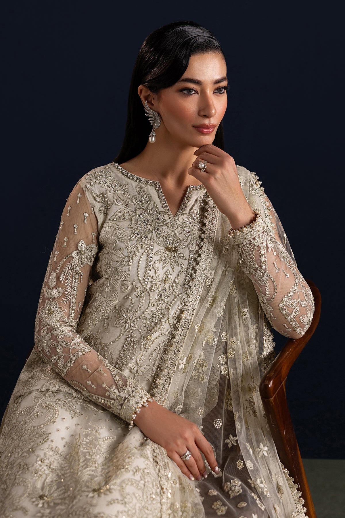 Organza Suit (3-Piece) by Baroque – SF-4448, Photo 3