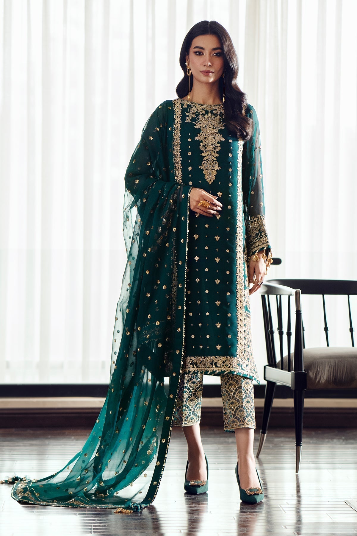 Organza Suit (3-Piece) by Baroque – SF-505