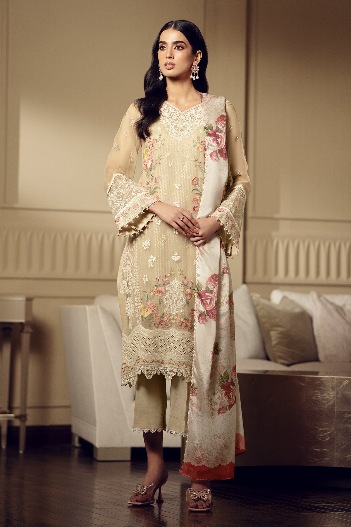 Organza Suit (3-Piece) by Baroque – SF-513