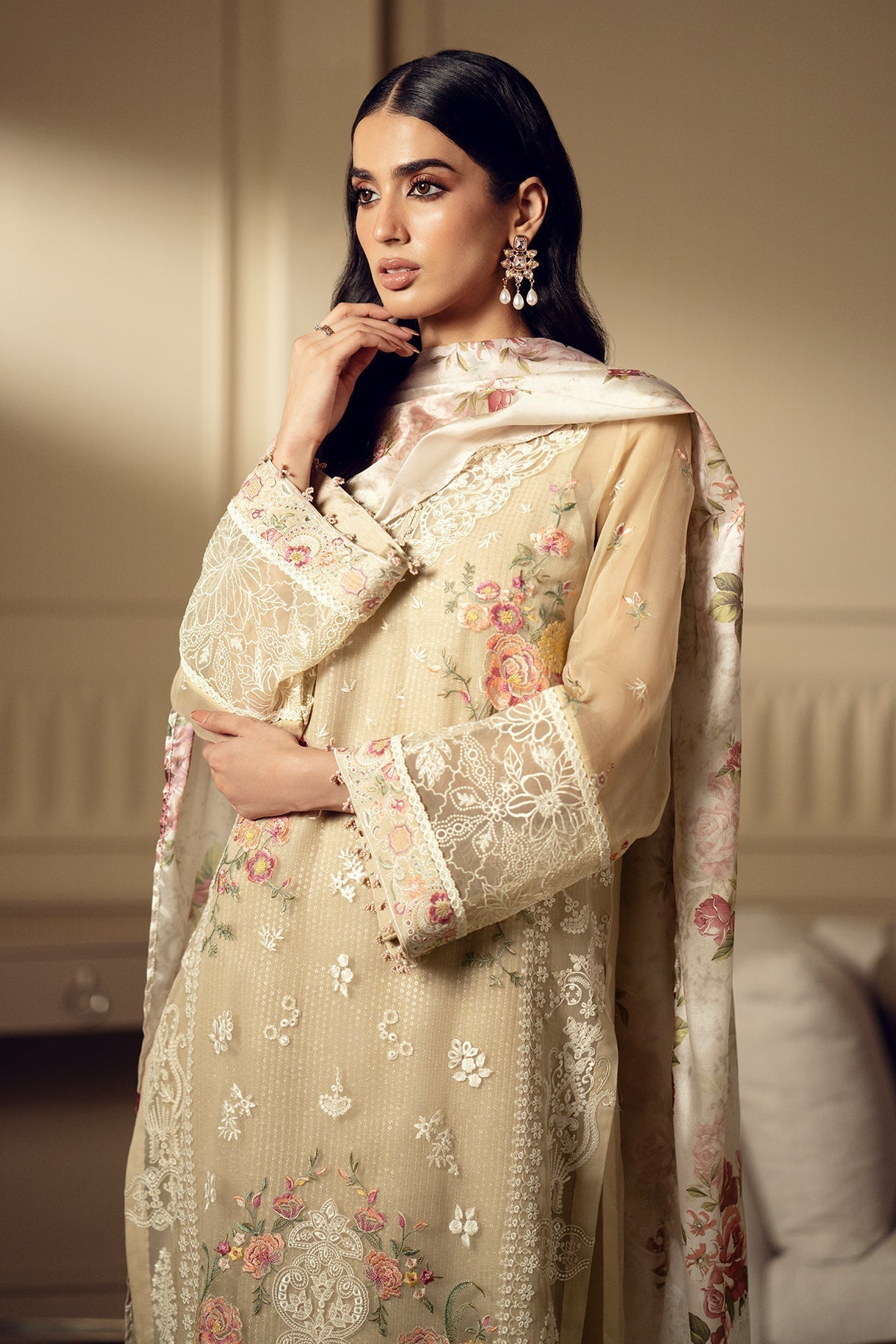 Organza Suit (3-Piece) by Baroque – SF-513, Photo 4