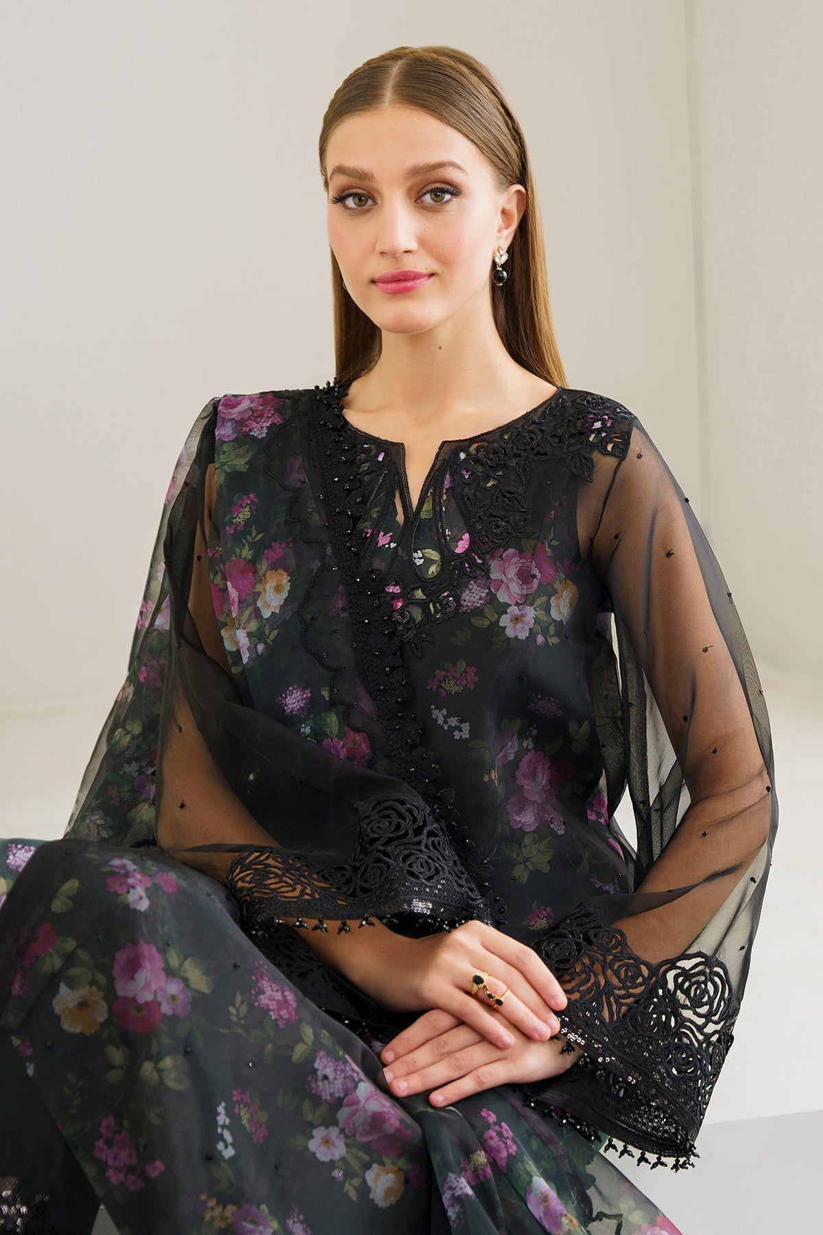 Organza Suit (3-Piece) by Baroque – SF-525, Photo 4