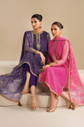 Pink Chiffon Suit (3-Piece) by Baroque – SF-626, Photo 12