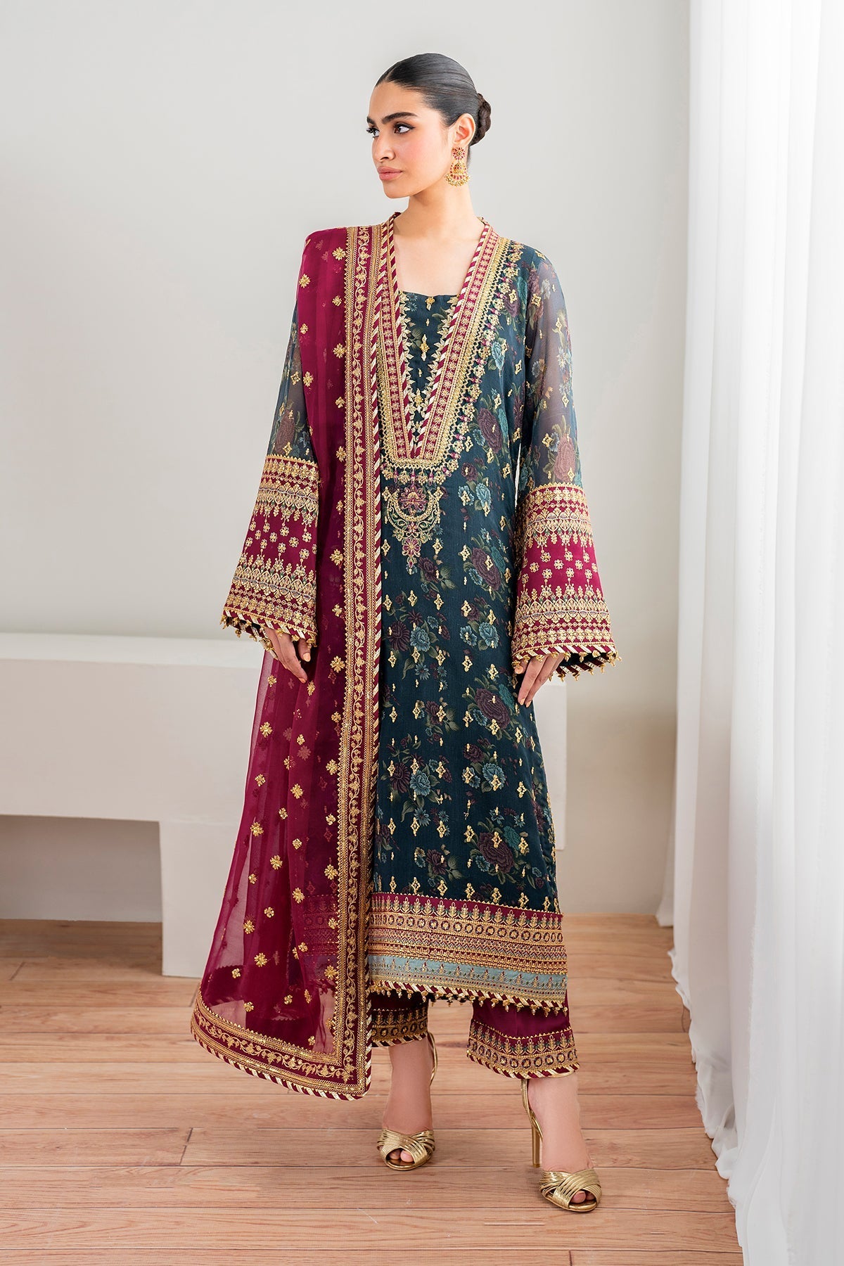 Chiffon Suit (3-Piece) by Baroque – SF-689