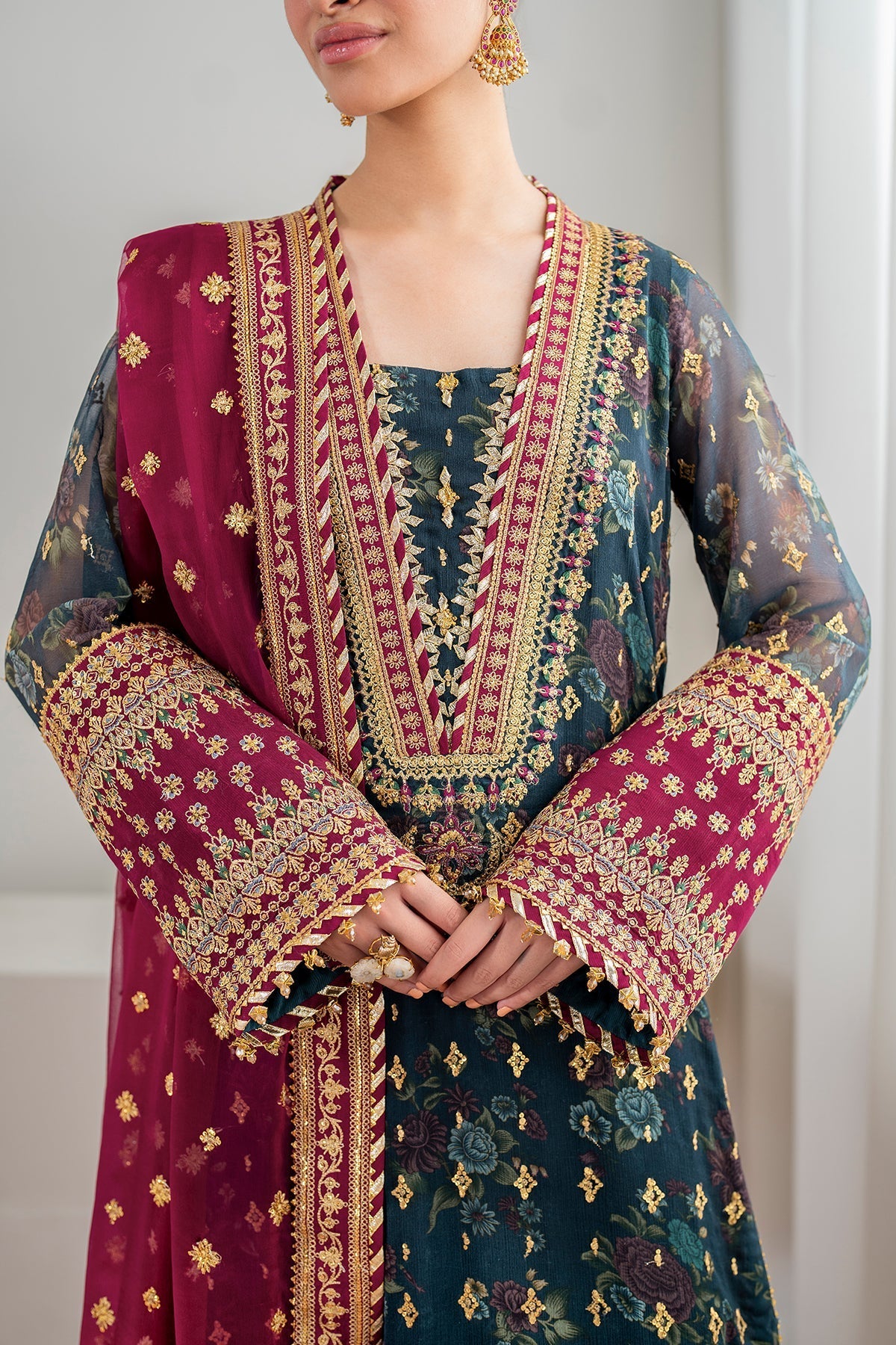 Chiffon Suit (3-Piece) by Baroque – SF-689, Photo 3