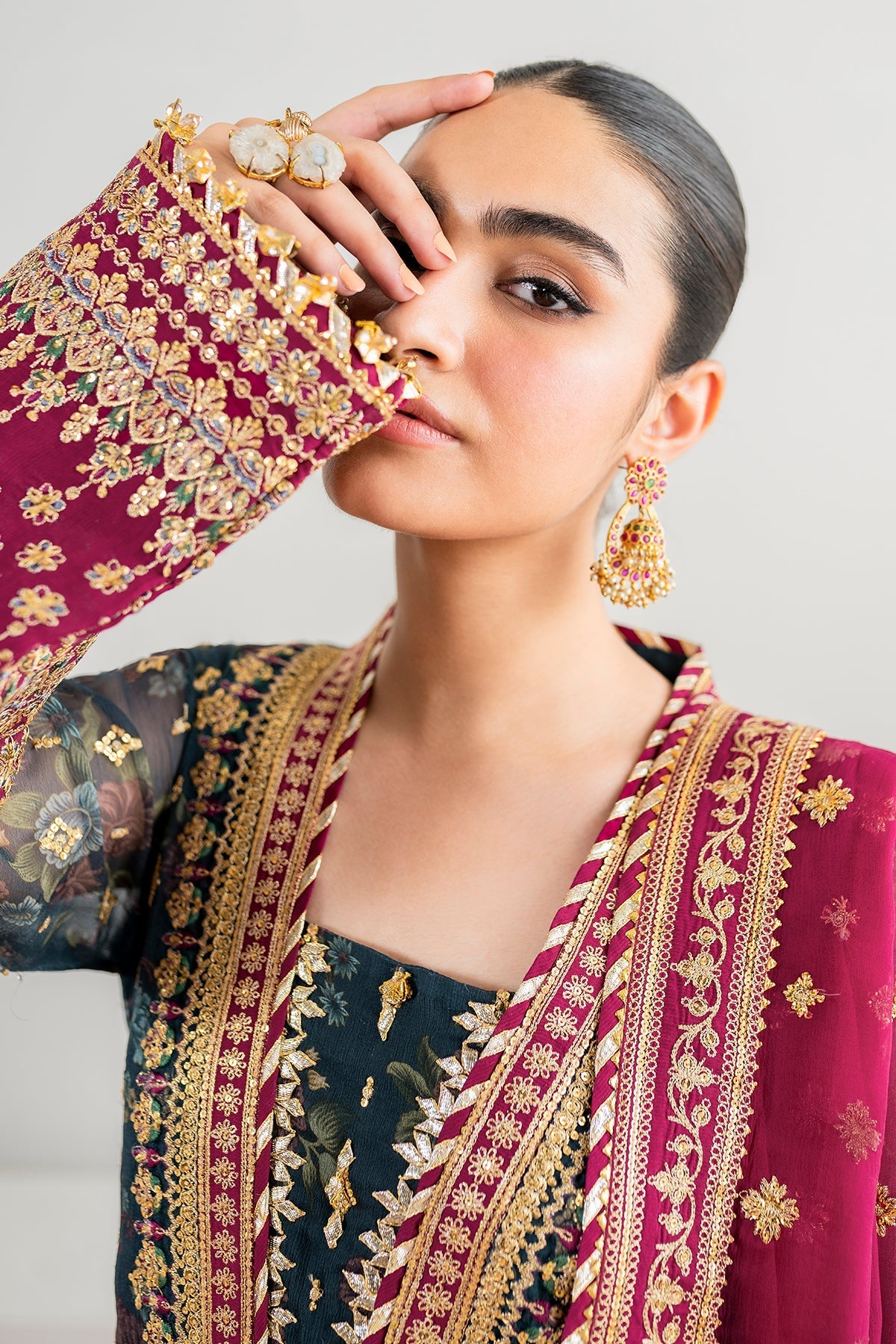 Chiffon Suit (3-Piece) by Baroque – SF-689, Photo 5