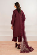 Maroon Chiffon Suit (3-Piece) by Baroque – SF-690, Photo 2