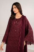 Maroon Chiffon Suit (3-Piece) by Baroque – SF-690, Photo 4