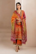 Orange Chiffon Suit (3-Piece) by Baroque – SF-706