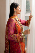Orange Chiffon Suit (3-Piece) by Baroque – SF-706, Photo 6