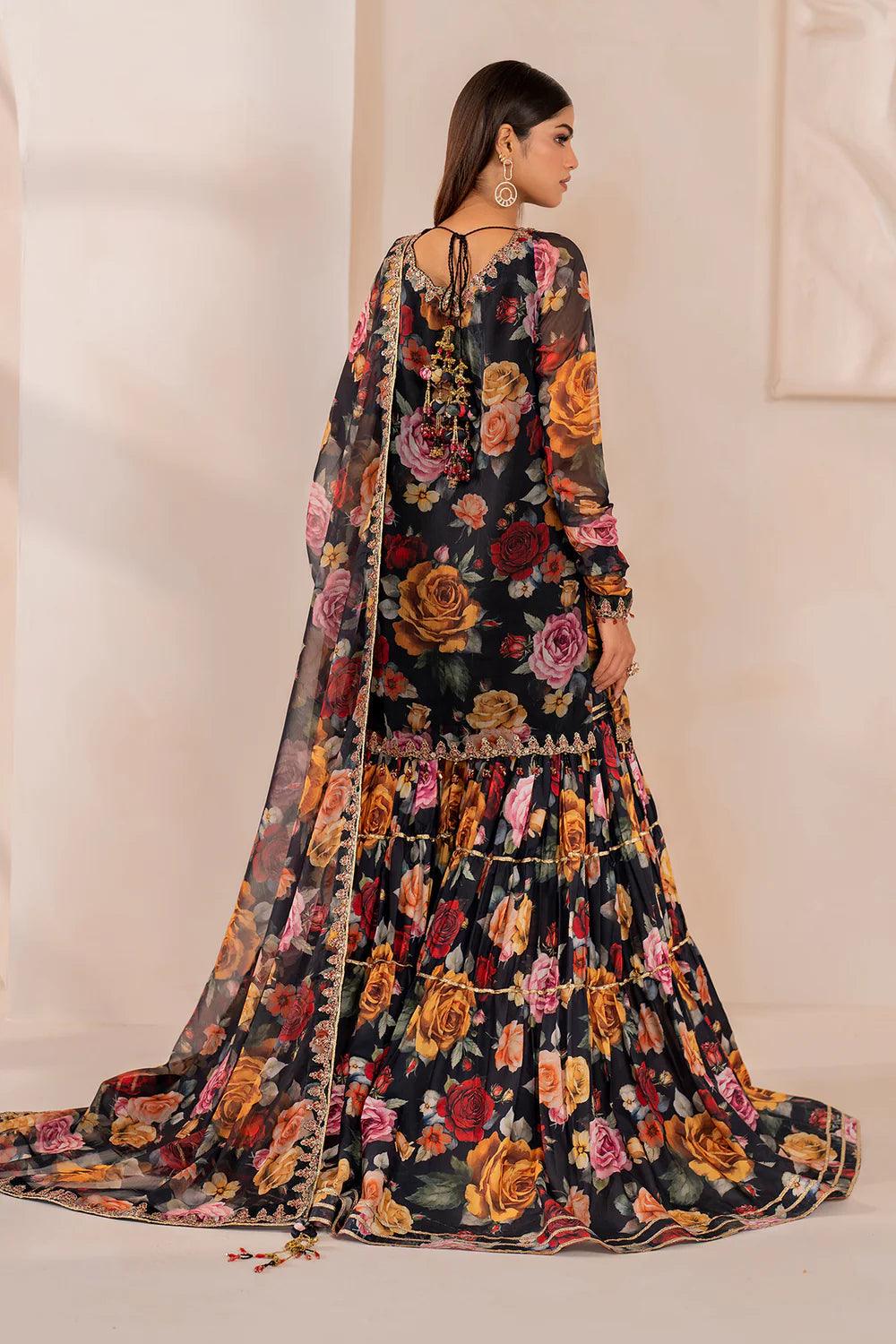 Baroque | Stitched New | EMBROIDERED CHIFFON UF-707 - House Of Hania