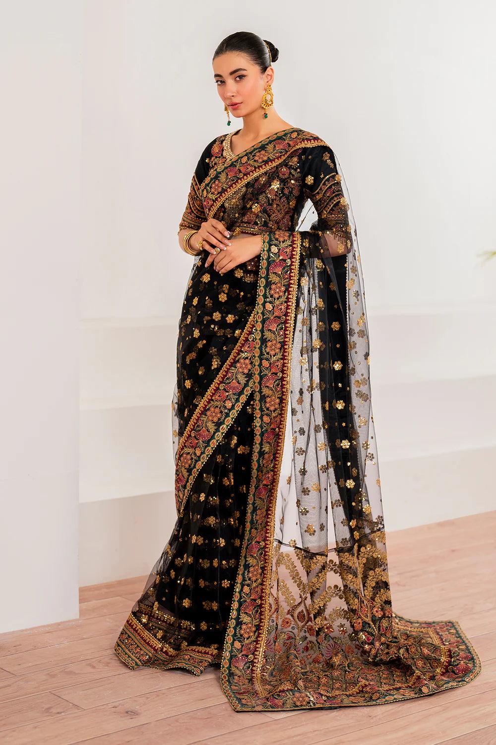 Baroque | Stitched New | EMBROIDERED NET UF-700 - House Of Hania
