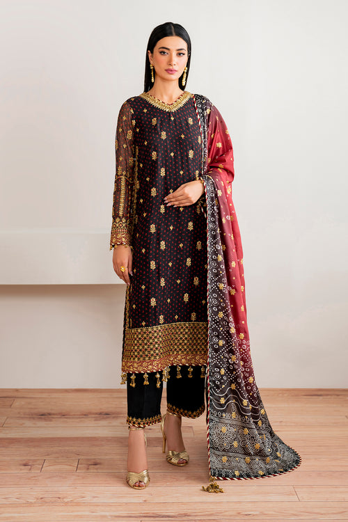Baroque | Velvet Formals | CHIFFON UF-683 - House Of Hania