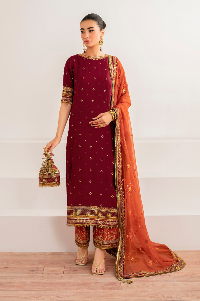 Baroque | Velvet Formals | CHIFFON UF-698 - House Of Hania