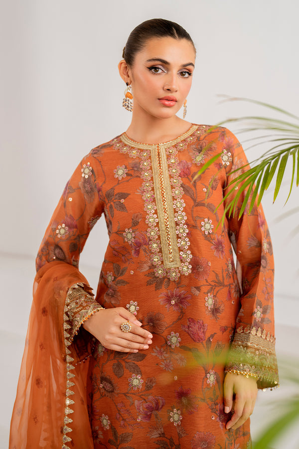 Baroque | Velvet Formals | COTTON NET UF-701 - House Of Hania