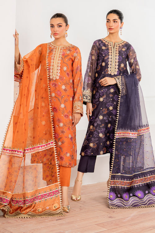 Baroque | Velvet Formals | COTTON NET UF-701 - House Of Hania