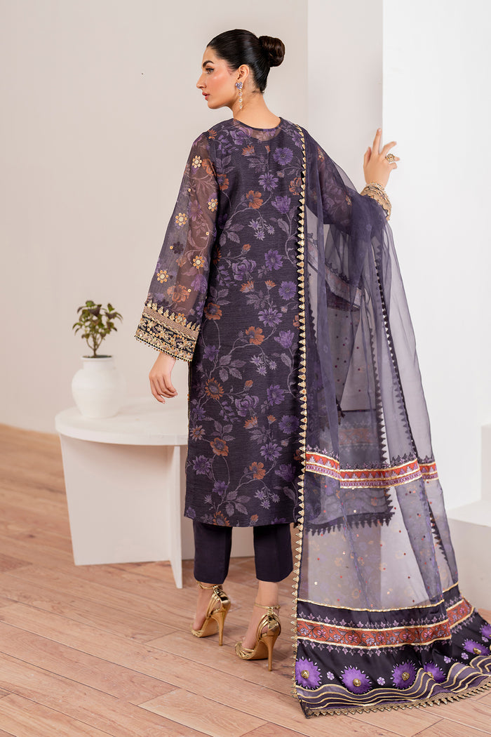 Baroque | Velvet Formals | COTTON NET UF-702 - House Of Hania