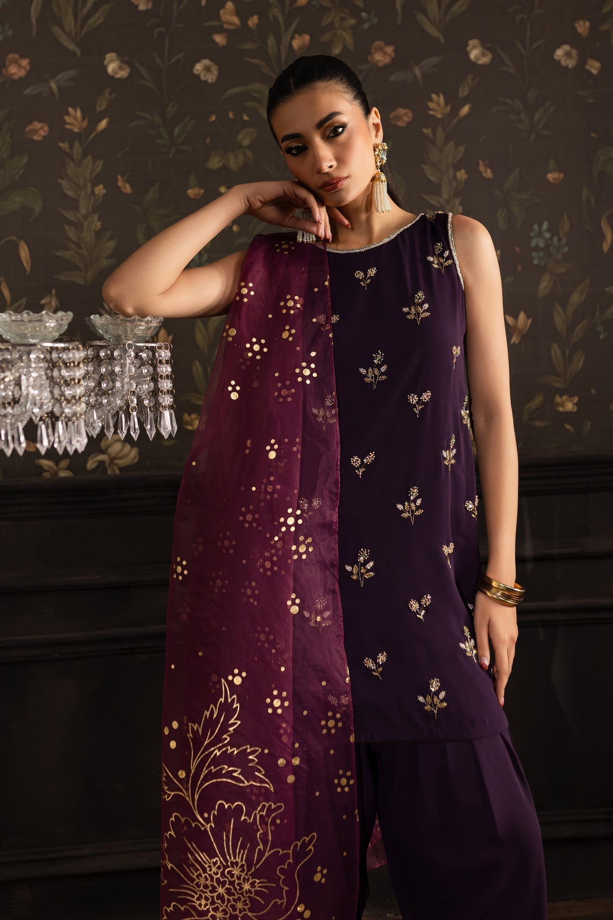 Batik | Olivia Luxury Pret | Martha 3Pc - House Of Hania