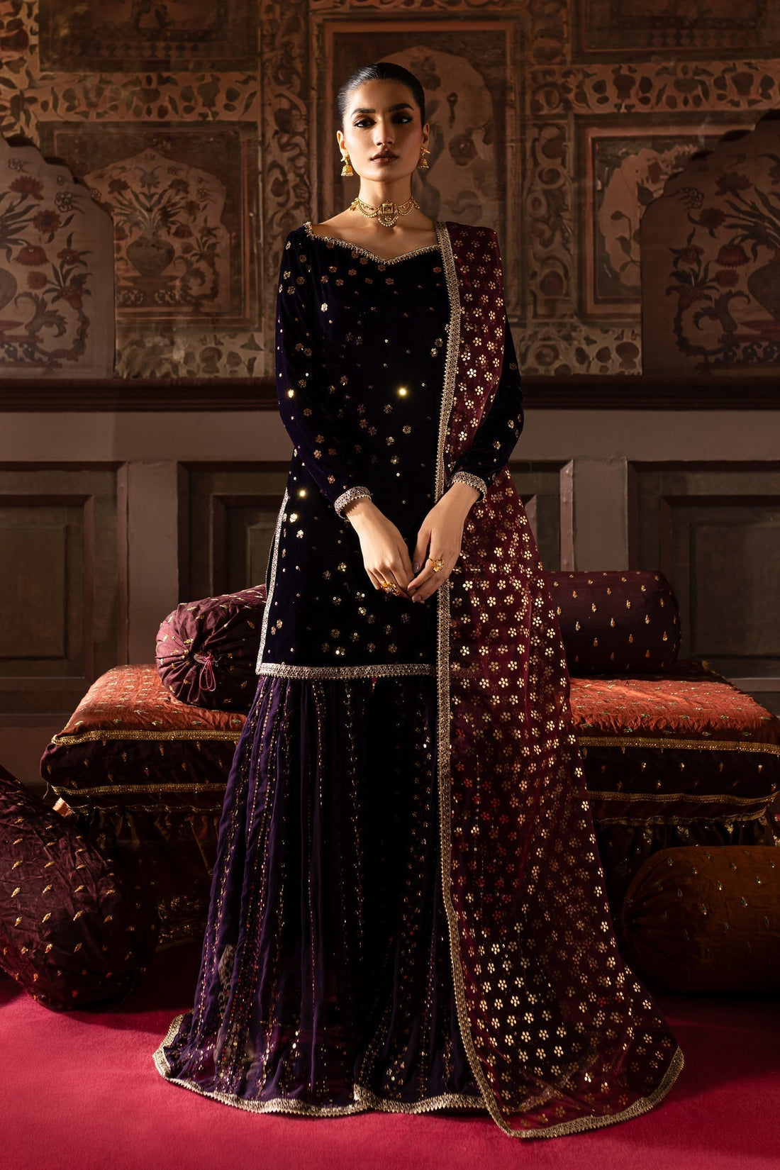 Batik | Zariya Festive Luxe Pret | Melisa - House Of Hania