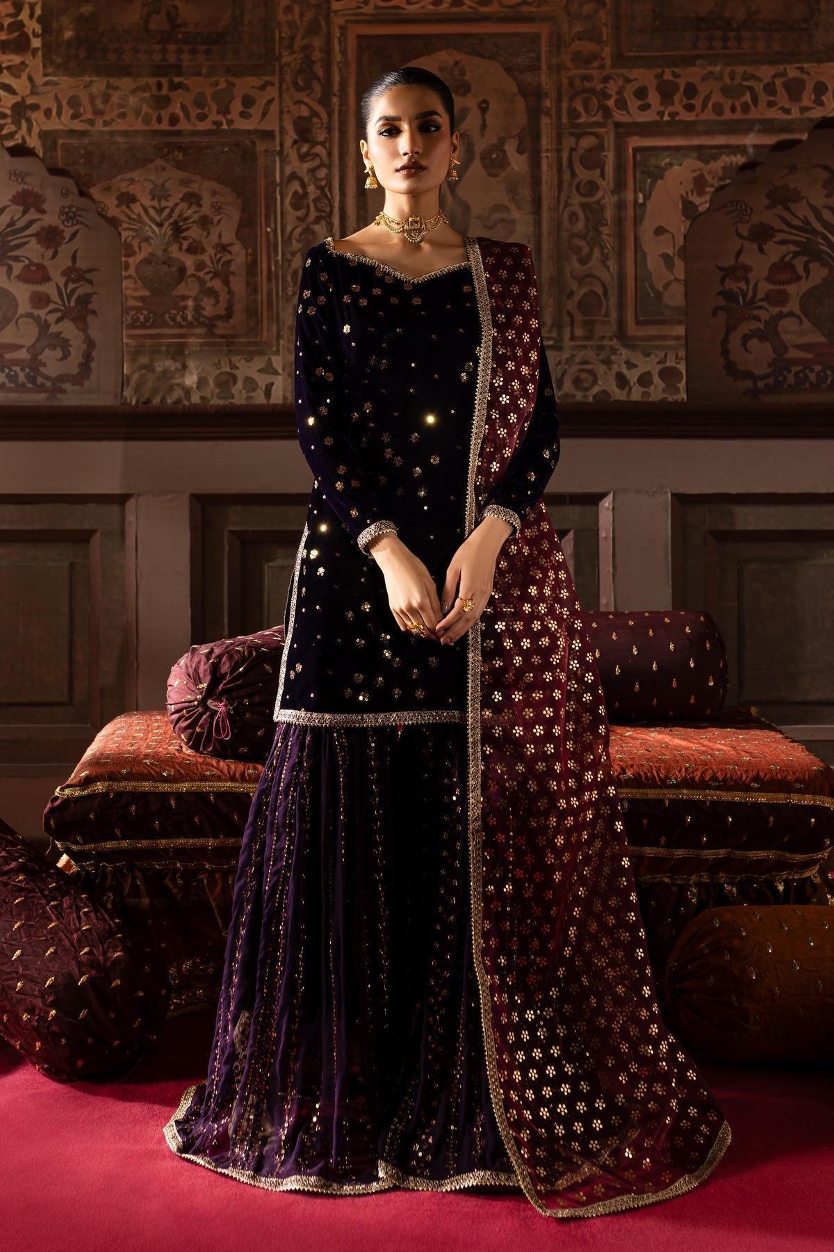 Batik | Zariya Festive Luxe Pret | Melisa - House Of Hania